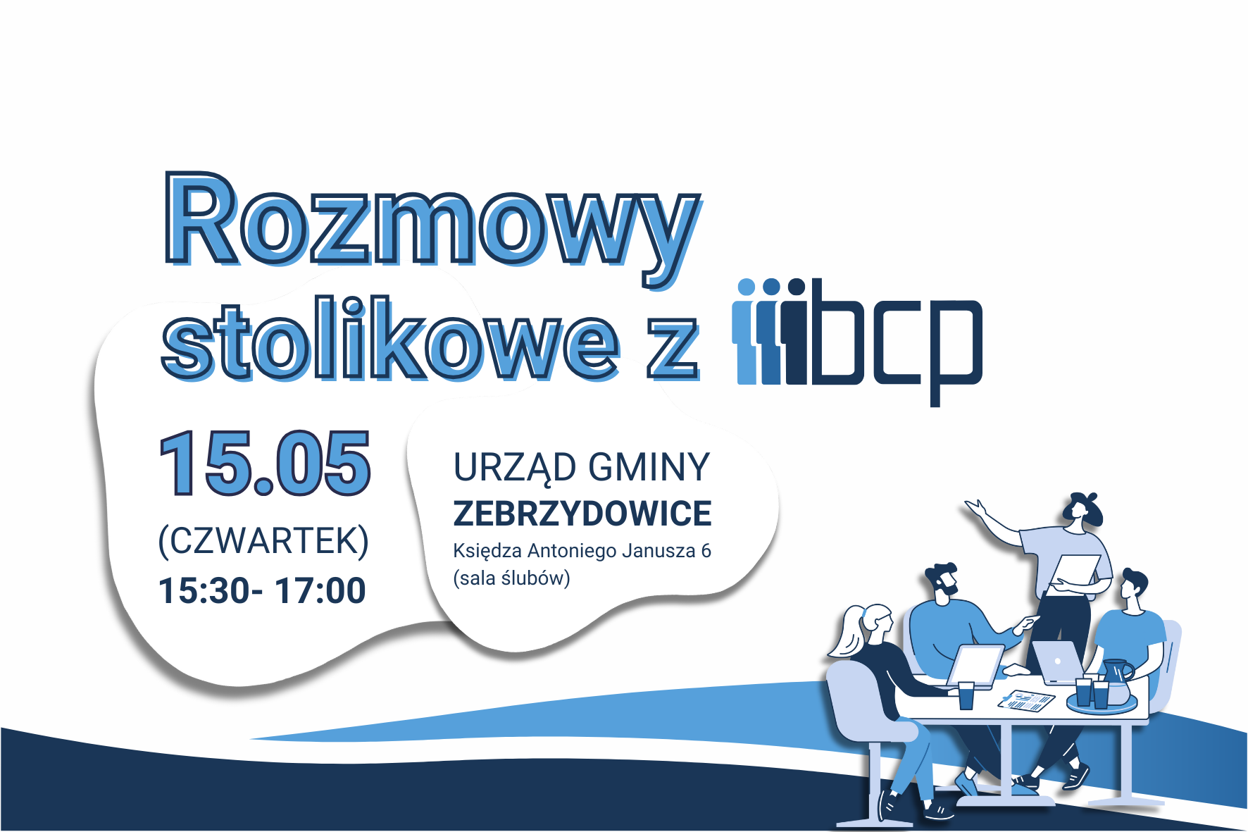 Rozmowy Stolikowe z Bielskim Centrum Przedsiębiorczości w Gminie Zebrzydowice!